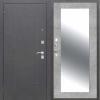 Дверь ДОМИНАНТА Зеркало бетон серый